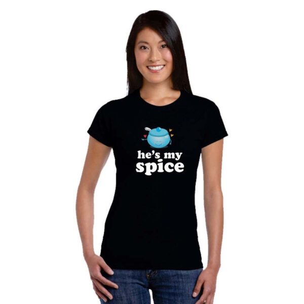 Couple T-Shirts He is My Sugar She is My Spice Men Women for Girlfriend Boyfriend