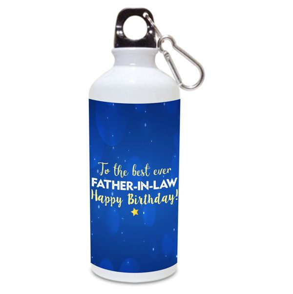 Birthday Gifts Stainless Steel Sipper Water Bottle Proud Father-in-Law - Gym, Office