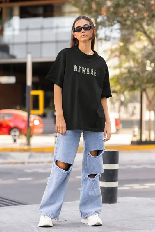 Drop Shoulder Printed T-Shirts for Women | Oversized T-Shirts for Women