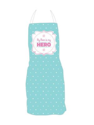 Mothers Day Gift My Mom is My Hero Kitchen Chef Apron for Mother