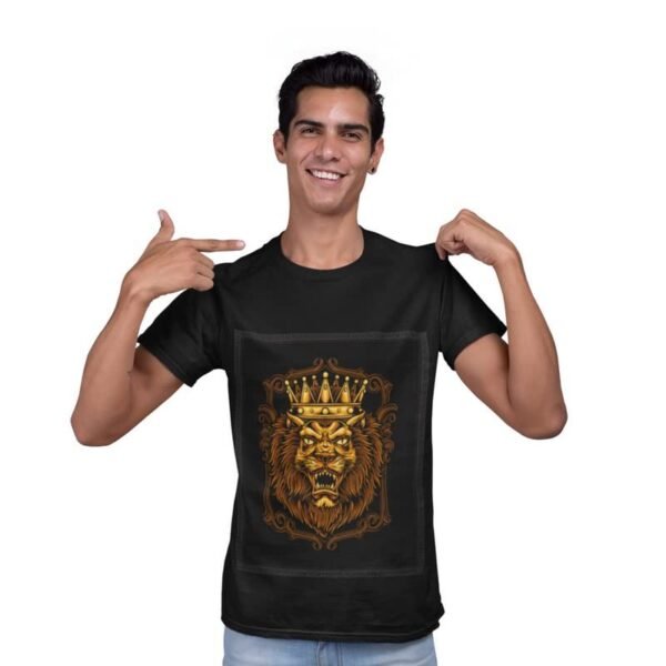 Patch T-Shirts for Men | Round Neck Regular Fit Printed Patch T-Shirts for Men