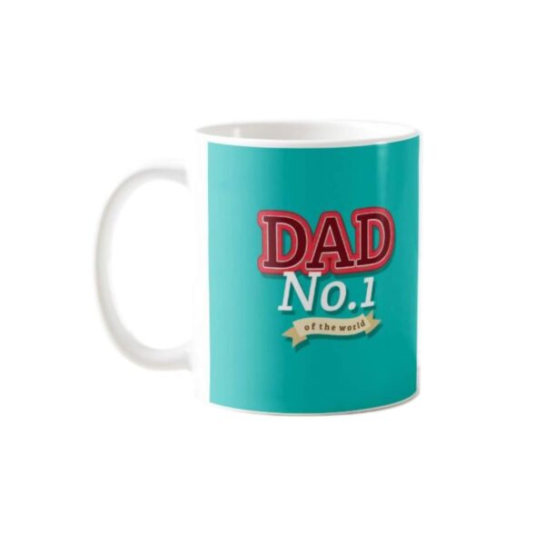 Dad No.1 of The World Ceramic Mug, Coaster ad 12x12 Cushion Cover