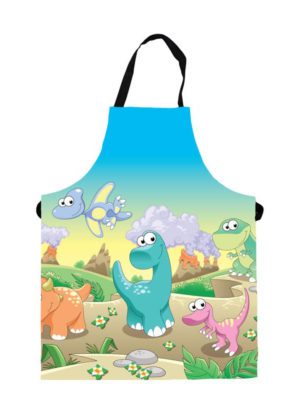 Cute Dino Kids Apron for Boy