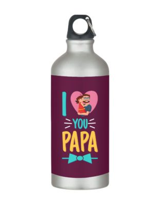 I Love You Papa Stainless Steel Sipper Water Bottle