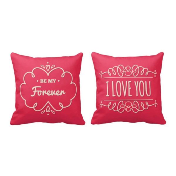 Greeting Card Cushion Cover Gifts Love I Am with You Forever Scroll - 12 x 12 inches Cushion, Card 15x20