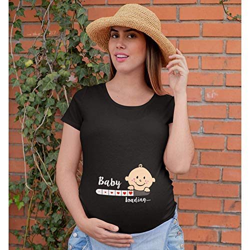 Cute Funny Baby Loading Maternity T-Shirt