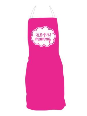 Pink Yummy Mummy Kitchen Chef Apron for Mother