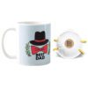 Dad is The Best Coffee Mug with Coaster, Reusable N95 Cup Mask