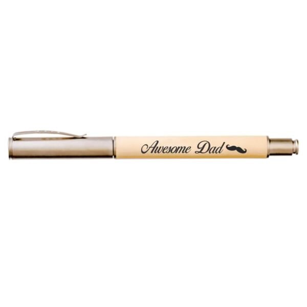 Best Dad Ever Engraved Wooden Pen
