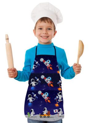 Astronaut Rocket Apron for Kids | Astronaut Kids Apron for Boy