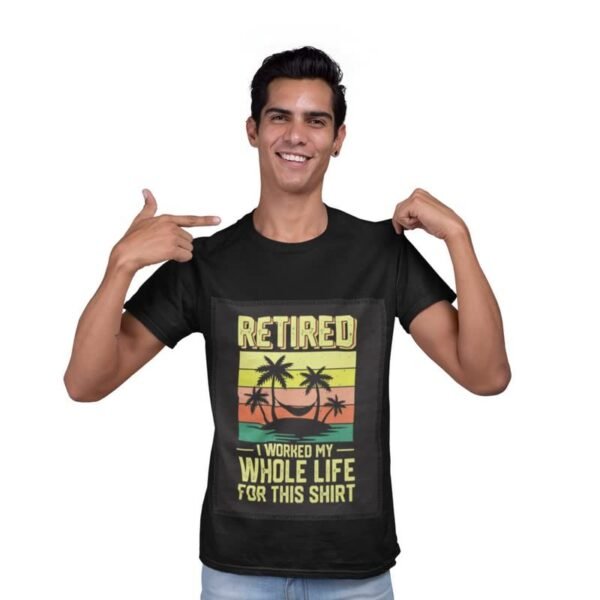 Patch T-Shirts for Men | Round Neck Regular Fit Printed Patch T-Shirts for Men