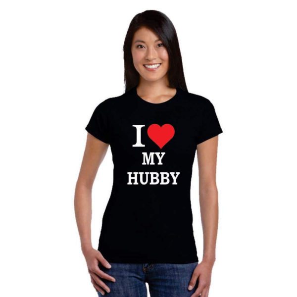 Birthday Gifts Black Roundneck Cotton Tshirt for Wife