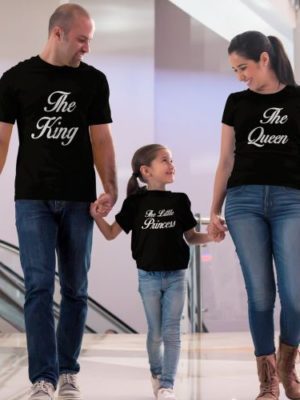 King Princess Queen Matching Family T-Shirts