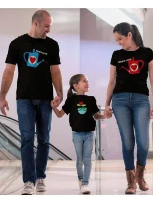 Cute Love Garden Matching Family T-Shirts