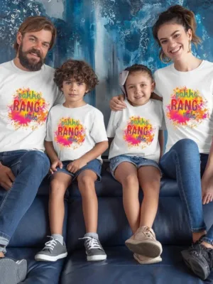 Pakke Rang Vale Matching Family T-Shirts