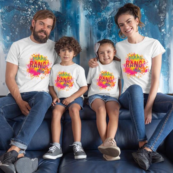 Pakke Rang Vale Matching Family T-Shirts