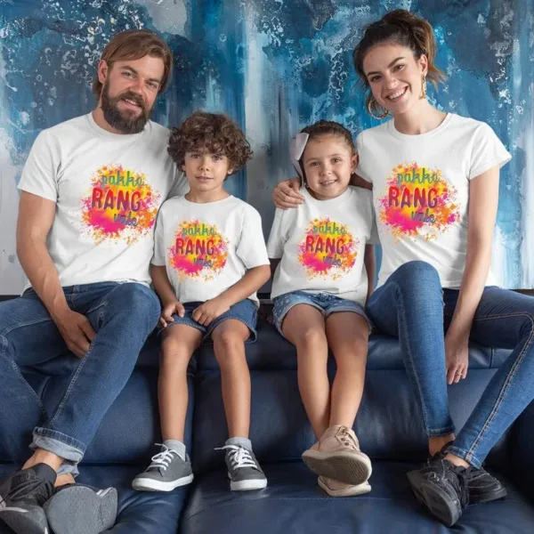 Pakke Rang Vale Matching Family T-Shirts