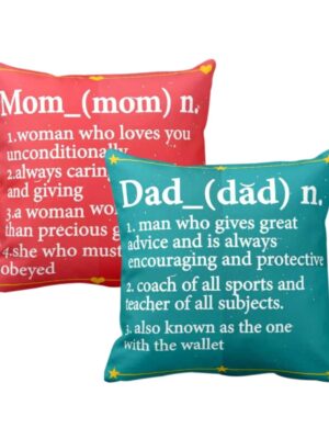 Definition of Mom Dad Cushion Covers 12X12 inches | Wedding Marriage Mothers