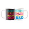 Birthday Gifts for Mom Dad 325 Ml Coffee Mug Set of 2 with Tea Coaster - Starry Beautiful Mother Father