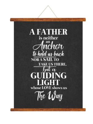 My Guiding Light Dad Greeting Card Scroll