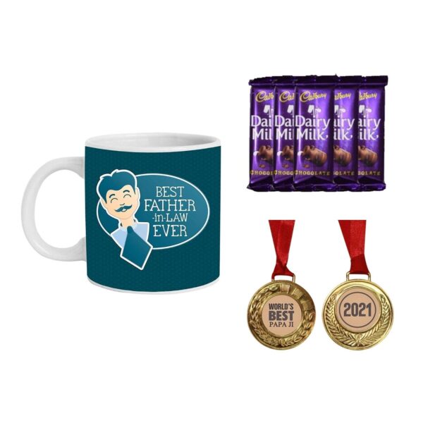 Fathers's Day Gifts  Award Medal Combo for Father-in-law