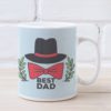 Dad is The Best Coffee Mug with Coaster, Reusable N95 Cup Mask