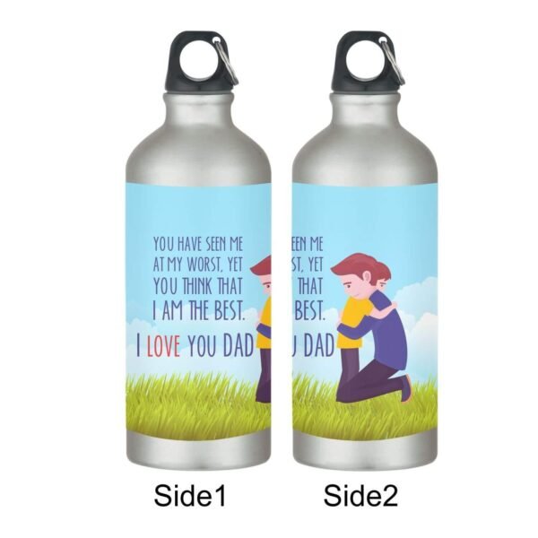I Love You Dad Stainless Steel Sipper Water Bottle