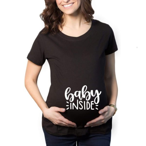 Maternity T-Shirts - Unique Designs Baby Inside