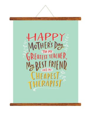 Mother's Day Gifts For Happy Mothers Day Greeting Card Scroll - 15x20 inches