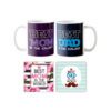 Wedding Parents, Best Mom Dad in The Galaxy Coffee Mug, Coaster Combo Set of 4