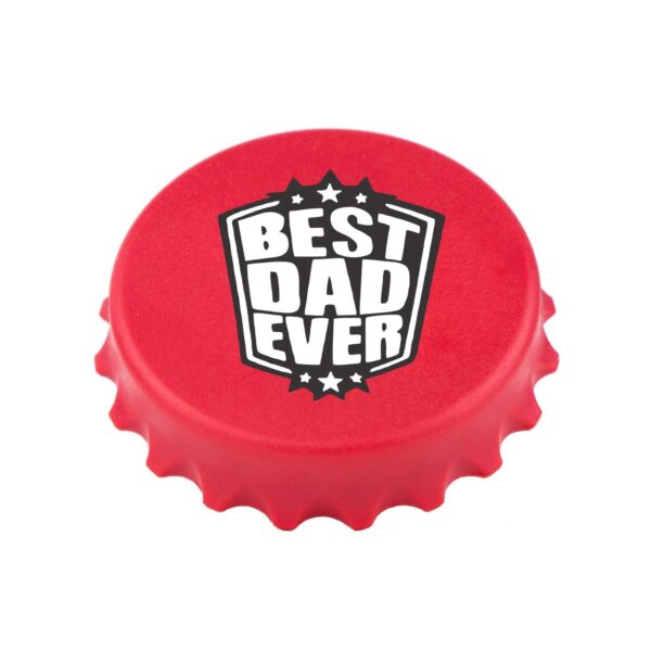 Fridge Magnet with Bottle Opener Best Dad Ever