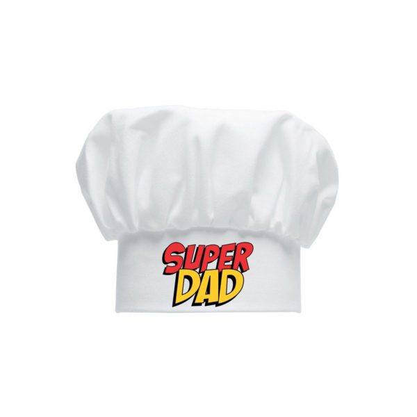 Super Dad Apron for Father with Chef Hat