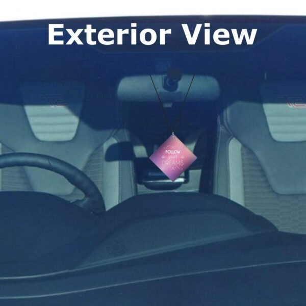 Motivational Gifts Acrylic Car Hanging Accessories Follow Your Dreams Printed Interior Decoration