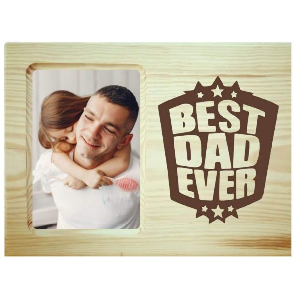 Love you Dad Engraved Wooden Photoframe