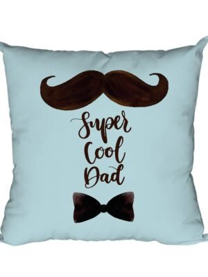 Birthday 12 x 12 inches Dad Printed Velvet Cushion Cover Throw Pillow