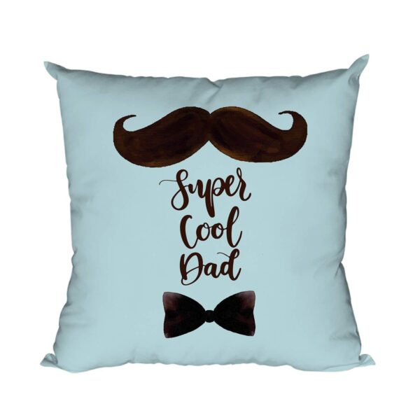 Birthday 12 x 12 inches Dad Printed Velvet Cushion Cover Throw Pillow