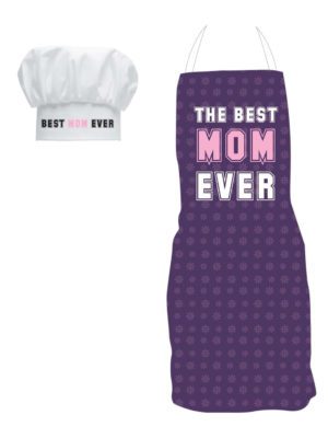 Best Mom Ever Kitchen Chef Apron for Mother with Chef hat