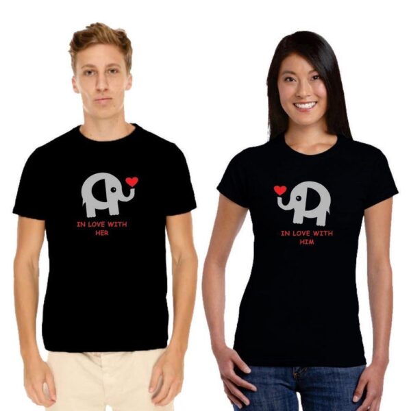 Couple T Shirts Cute in Love with You  Husband