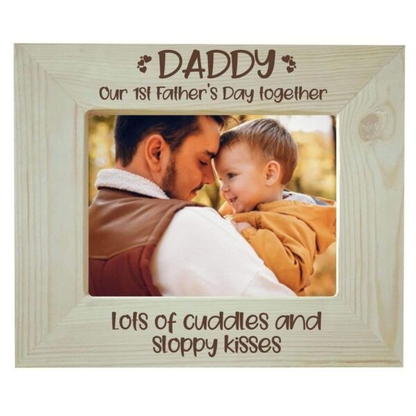 Laugh & Cry with Dad Personalized Photoframe Wooden