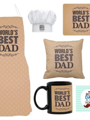 Worlds Best Dad Combo Set of 4