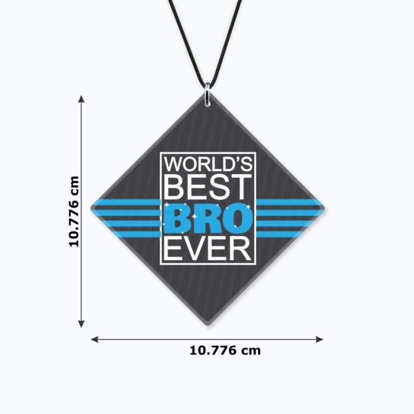 Birthday Gifts Car Hanging Accessories Worlds Best Brother Printed Interior Decoration