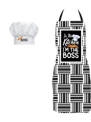 Birthday Gifts for Mom Apron in This Kitchen I'm The Boss