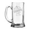 Promoted to Grandpa Again Est. 2019 Engraved Beer Mug