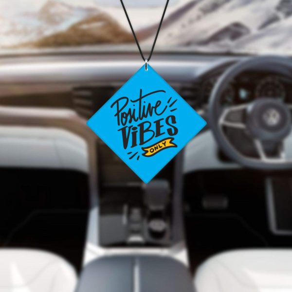 Motivational Gifts Acrylic Car Hanging Accessories Positive Vibes Only Printed Interior Decoration