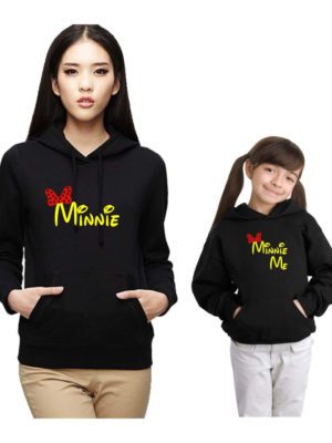 Minnie and Minnie Me Family Hoodies Set