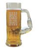 Best Dad in The World Engraved  Beer Muscular Mug