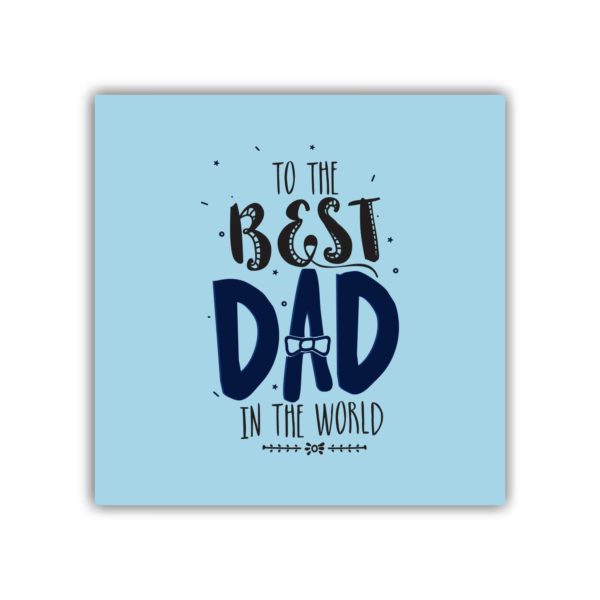 to The Best Dad in The World Fridge Magnet - Round