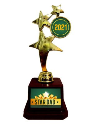 Star Dad Trophy Golden Champion Award for Father