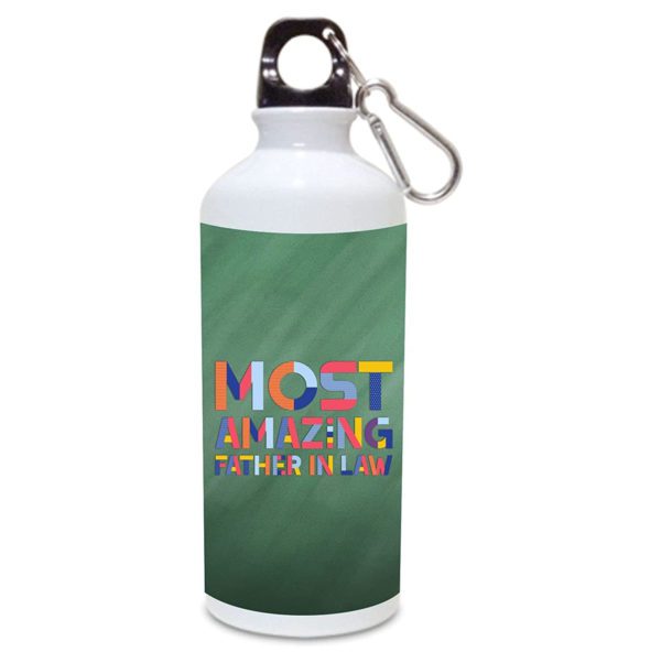 Birthday Gifts Stainless Steel Sipper Water Bottle Awesome Father-in-Law - Gym, Office