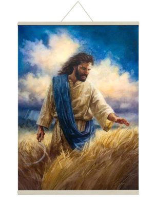 Christian Gifts for Christmas, Savior Lord Jesus Wall Paintings, Hangings Canvas Scroll Poster for Home Decor - 15x20